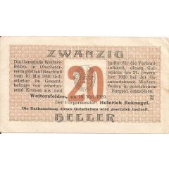20 Heller Weitersfelden