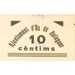 10 Céntimos Os de Balaguer