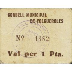 1 Peseta Folgueroles