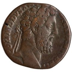 Sestertius - Commodus SECVRIT ORB P M TR P XIIII IMP VIII COS V P P S C, Securitas