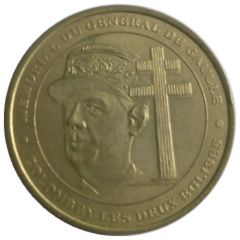 Monnaie de Paris Tourist Token - Colombey les Deux Eglises Mémorial Général de Gaulle