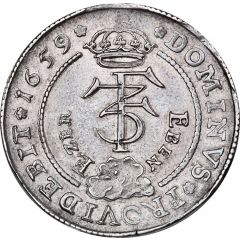 1 Krone - Frederik III Victory over Swedish army - Type3