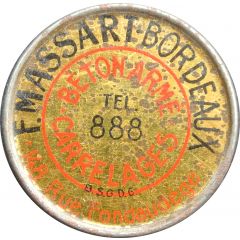 5 Centimes - F. Massart - Béton armé carrelage