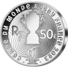 50 Euros Rugby World Cup France 2023, silver