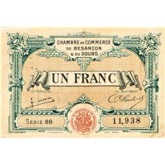1 Franc - Chambre de Commerce de Besançon and du Doubs 25