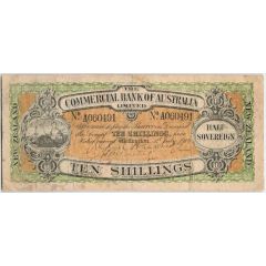 10 Shillings Commercial Bank of Australia Ltd.