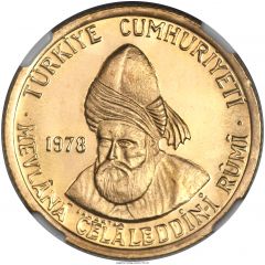 1000 Lira Jalaladdin Rumi