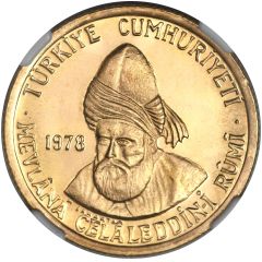 1000 Lira Jalaladdin Rumi