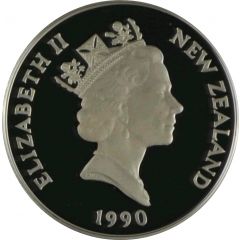 1 Dollar - Elizabeth II 3rd Portrait, Treaty of Waitangi, Silver Proof