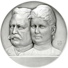Hans Christian Lange, engineer and numismatist and his wilfe Emilie Gertrud Lange
