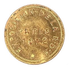 Token - Paris 1972 Exposition de la r.d.a.