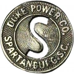 1 Fare - Duke Power Co. Spartanburg, South Carolina