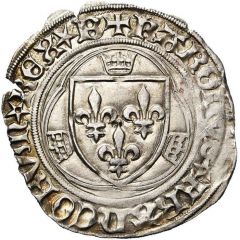 Blanc with crown - Charles VIII rotated crowns