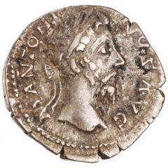 Denarius - Marcus Aurelius COS III P P, Roma and Victory