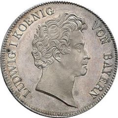 1 Conventionsthaler - Louis I Geschichtstaler, Accession to power - Pattern
