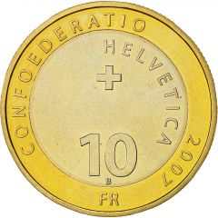 10 Francs Alpine ibex