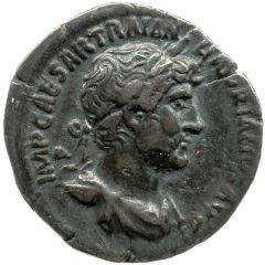 Denarius - Hadrian P M TR P COS III, Oceanus