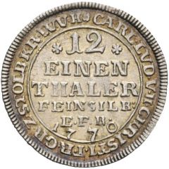 1⁄12 Thaler - Charles Louis and Henry Christian Frederick Ausbeute