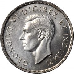 50 Cents - George VI with IND:IMP: