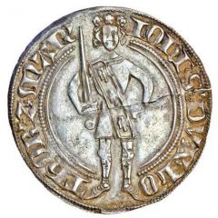 Groschen - John I Duke wearing crown