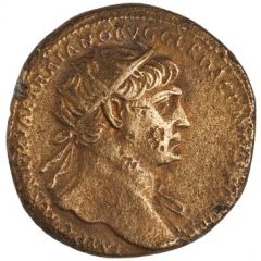 Dupondius - Trajan S P Q R OPTIMO PRINCIPI S C, Abundantia