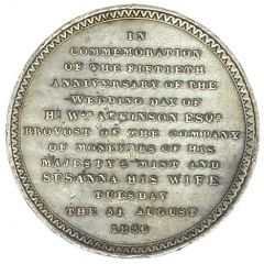 Medalet - William IV Atkinson Golden Wedding