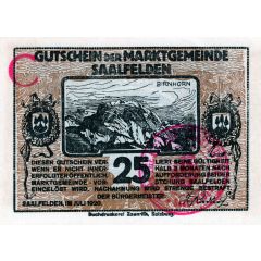 25 Heller Saalfelden, Brown issue