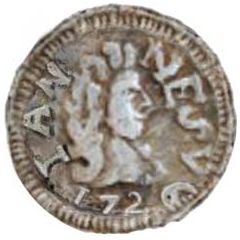 1/2 Pardau - João V Goa mint