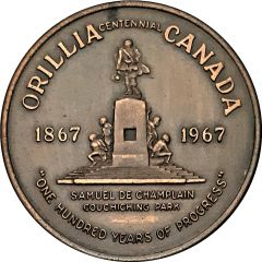 Medal - Centennial of Orillia, Ontario