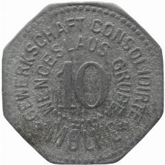10 Pfennig - Mölke Gewerkschaft Consolidirte Wenceslaus Grube