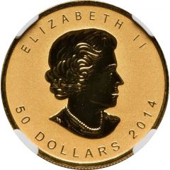 50 Dollars - Elizabeth II Incused GML fractionnal set, 1 oz