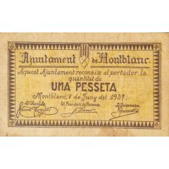1 Peseta Montblanc