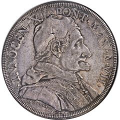 1 Piastra - Innocenzo XI NON PRODERVNT IN DIE VLTIONIS - Bust