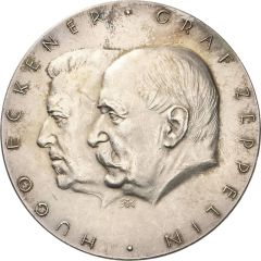 Medal - Travel around the world of the `LZ 127` Zeppelin