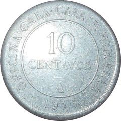 10 Centavos Oficina Cala Cala P. Mimbela