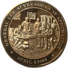 Medal - History of the United States General Lee Surrenders at Appomattox