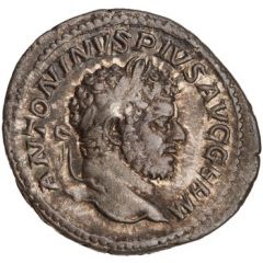 Denarius - Caracalla P M TR P XVI COS IIII P P, Serapis