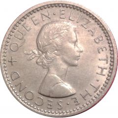 6 Pence - Elizabeth II 1st portrait