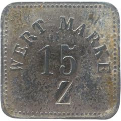 15 Pfennig Wert-Marke, Countermarked 'Z'