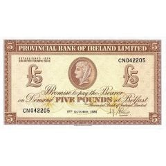 5 Pounds Provincial Bank of Ireland