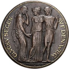 Wedding medal Glück und Segen auf den Weg