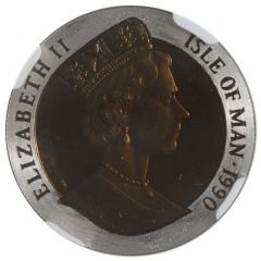 1/5 Crown - Elizabeth II Penny Black, Platinum Proof