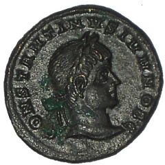 Nummus - Constantinus II CAESARVM NOSTRORVM VOT X, Siscia