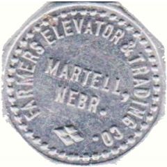 5 Cents - Farmers Elevator and Trading Company Martell, Nebraska