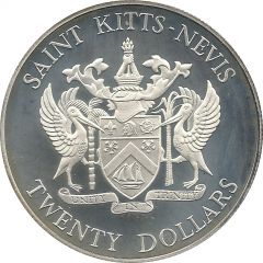 20 Dollars - Elizabeth II Battle of the Saints, Silver Proof Issue