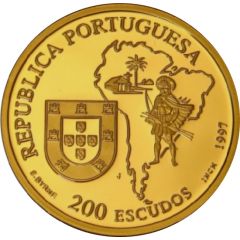 200 Escudos José de Anchieta, Gold