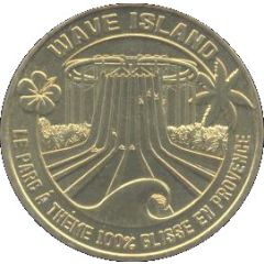 Monnaie de Paris Tourist Token - Wave Island La Cascade de Manéa