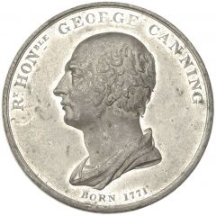 Medal - George IV George Canning, white metal