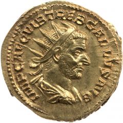Double Aureus `Binio` - Trebonianus Gallus SALVS AVGG, Salus