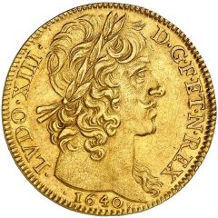 Double Gold Louis - Louis XIII Large bust type